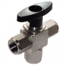 Alco Multi-Port Gauge Valves 10,000psi (670bar) 3-way 'L' - Ported (90 or 180 degrees actuation)